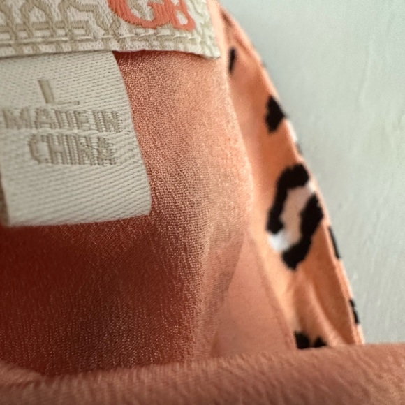 NWOT GB by Gianni Bini pink cheetah print summer dress with knot tie by bust. - Picture 6 of 10